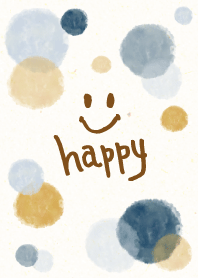 Smile - Adult watercolor Polka dot17-