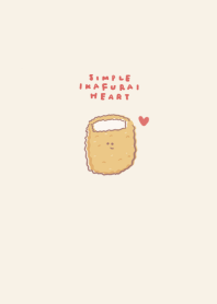 simple fried squid heart beige