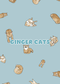 gingercats3 / sea blue