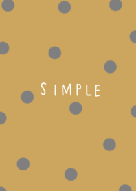 Stylish yellow and grey polka dots.