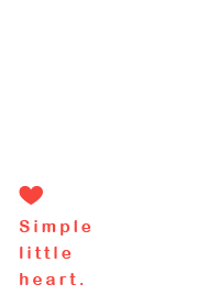 Simple little heart(red)