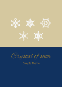 Beige Navy : Crystal of snow