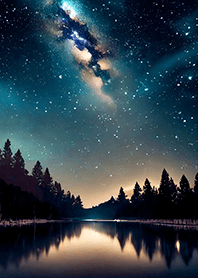 Beautiful starry night view#881