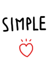 simple white and heart
