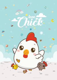Chicken Love Galaxy Blue