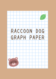 RACCOON DOG GRAPH PAPERj-LIGHT BROWN