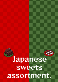 Japanese sweets assortment.