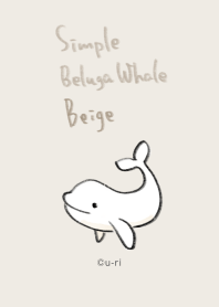 simple Beluga Whale - Beige -