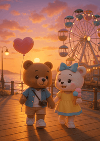 Sunset Pier Romantic Stroll