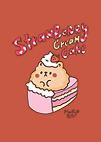 Strawberry Cream Cake & Creamy the Pom!