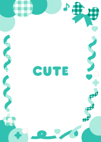 Cute Emerald green -Plaid-Ribbon-Flower