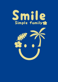 Smile & tropical Ink blue