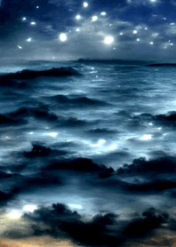 夜の月 月の海 #DkW_19。