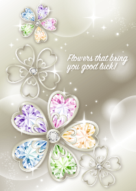 Golden Flowers Attracting Good Luck Line Theme Line Store