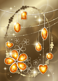 Health power stone amber