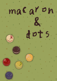 [R] macarons & dots + Pistachio |os