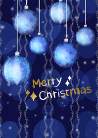 Christmas blue ornament 2021
