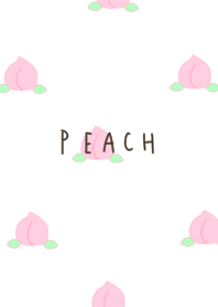 可愛いピーチ柄。桃♡