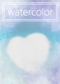 @Watercolor Heart cloud