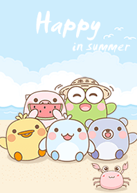 Happy in summer