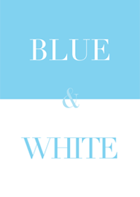 blue & white .