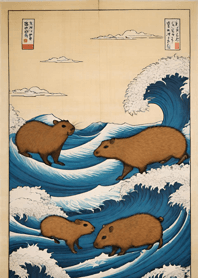 Ukiyo-e - Capybara 672fB6