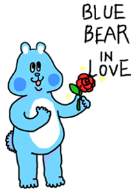 Blue Bear in Love