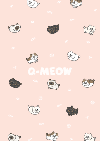 Q-meow3 - peach pink