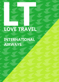 LOVE TRAVEL AIRWAYS - Green