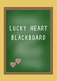 LUCKY HEART BLACKBOARDj-DUSTY YELLOW