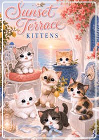 purple Sunset Terrace Kittens