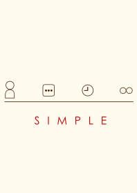 SIMPLE(beige red)Ver.5