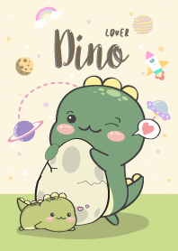 Dino Lover. yellow