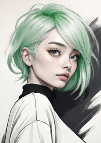 Q version - Cute girl e08937