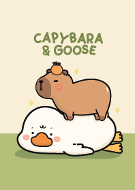 Capybara & Goose Cute : Green