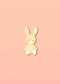 Simple rabbit plush toy 2