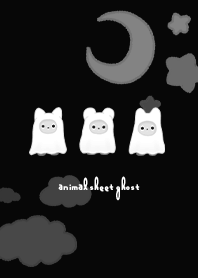 Animal Sheet Ghosts  - Black 01
