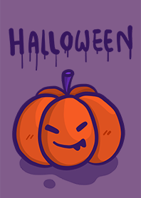 Dark purple Halloween Doodle theme