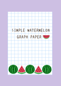 WATERMELON GRAPH PAPER/DUSTY PURPLE