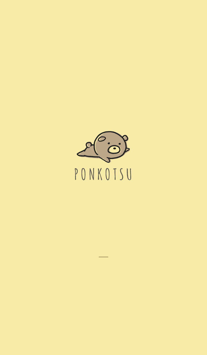 Yellow : Bear PONKOTSU 2