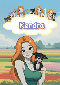 Kendra with dogs and cats04