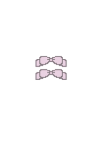 ribbon kawaii white & pink