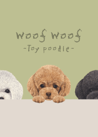 Woof Woof - Toy poodle - MATCHA GREEN