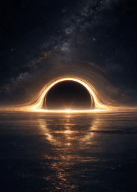 Black Hole Ocean Reflection