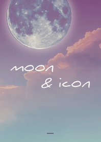 Purple : Moon and icon