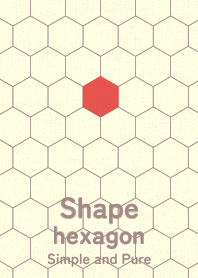 Shape hexagon Popopy Red