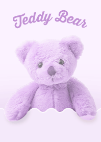 teddy bear peeks out 2 [purple]