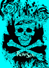Roses Skull [light blue]