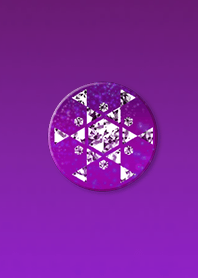 Lucky Crystal Button Purple