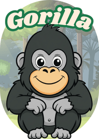 King of the Jungle Gorilla (Purple 05)